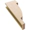 Ekena Millwork 5"W x 10"D x 30"H Thin Alpine Rough Cedar Woodgrain TimberThane Corbel, Primed Tan CORUR05X10X30ALPRCPR - alternate 3
